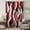 Red, variant on Sage Green Stripe Sheer Curtains 63 Inches Long, Grey White Geometric Modern Abstract Light Filering Curtains, Breathable Simi Curtain Privacy Drapes for Living Room Bedroom Window Treatment