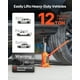 thumbnail image 2 of VEVOR Gato Hidráulico de Suelo 12 T, con Alcance de Elevación de 205-400 mm, para Coches, SUV, Camionetas, Talleres Mecánicos, Ascensores Domésticos y Maquinaria Agrícola, Naranja, 128 x 125 x 205 mm, 2 of 9