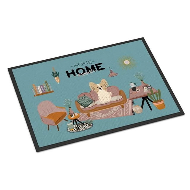 Carolines Treasures CK7922JMAT Tapis d'Intérieur Ou d'Extérieur 24 x 36 Po Papillon Blanc