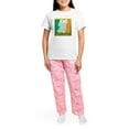 thumbnail image 4 of CafePress - Irelandmaptshirt2 Women's Light Pajamas - Women's Short Sleeve Print T-Shirt and Pants Light Cotton Pajama Set, 4 of 7