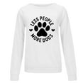 thumbnail image 4 of jsaierl Womens Sweatshirt Round Neck Dog Paws Graphic Top Long Sleeve Dressy Casual Shirt Comfy Novelty Pullover Sweatshirt, 4 of 4