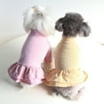 thumbnail image 5 of Visland Dog Dress Breathable Girlish Cozy Ruffle Sleeve Striped Pattern Pet Skirt for Dog, 5 of 8