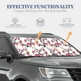 thumbnail image 4 of Balery 2 Piece Cherry Blossoms Car Windshield Sun Shade|Foldable Front Windshield Shade for Car Front Window for Most Sedans SUV Truck-Large, 4 of 7
