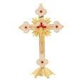 thumbnail image 1 of Estatuilla de crucifijo Crucifijo de pie Cruces santas católicas Crucifijo con soporte Crucifijo de Jesús para decoración del hogar Altar , B B, 1 of 8