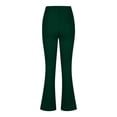 thumbnail image 5 of IROINNID Women's Casual Temperament Pants Solid Elastic Waist Slim Flare Comfy Trousers, 5 of 6