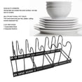 thumbnail image 4 of Rack Expandable Pot And Pan Organizers Rack With 7 Adjustable Compartments Expandable Pan And Lid Rack Organizer For Kitchen Storage, 4 of 8