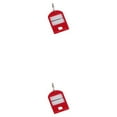 thumbnail image 2 of Destyer Suitcase Luggage ID Name Address Holder Baggage Tags Passports Card Key Ring Label Numbered Hanging Home Office Red 2Set, 2 of 6