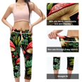 thumbnail image 3 of Mushroom High Waist Printed Gym Pants Capris - Not See-Through Leggings for Women, Suitable for Running, Fitness, Yoga, 3 of 6