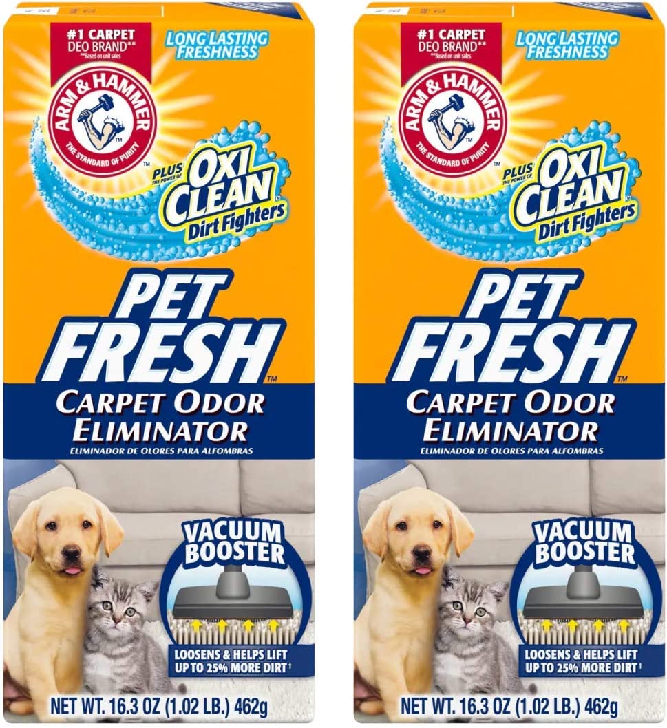 Arm & Hammer Pet Fresh Carpet Odor Eliminator Plus Oxi Clean Dirt
