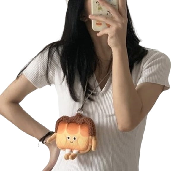 Headset Bread Shape Coin Purse for Cartoon Wallet Coin Bag Bag Childern Coin Wallet