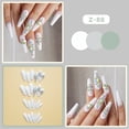 thumbnail image 6 of Fofosbeauty 24 pcs Press-on Acrylic False Nails, Nails Tips Designs 2023,Coffin Diamond White, 6 of 9