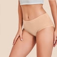 thumbnail image 2 of Purcolt Cotton Underwear for Women Mid Rise Full Coverage Briefs No Show Stretch Soft Ladies Bikini Panties, 2 of 7