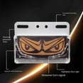thumbnail image 4 of yaaqii 24V Truck Eye LED Side Marker Lights Waterproof Super Bright Metal Turn Signal, 4 of 7