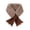 Coffee, variant on Mgmyaa Women's Winter Thick Warm Scarf with Plush Furry Texture, Color Block Scarf for Cold Protection