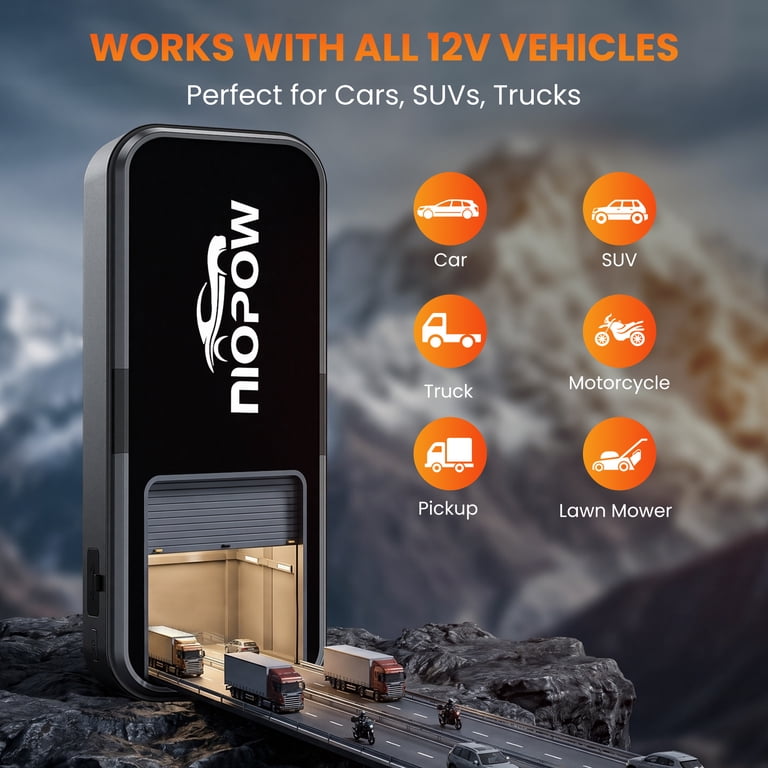 Nexpow 5000A Car Battery Jump Starter, 28800mAh, Black photo 7