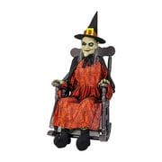 51 in. Animated Witch in Rocking Chair