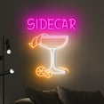 thumbnail image 2 of Handmadetneonsign Sidecar Cocktail Neon Sign, Cocktail Neon Sign, Liquor Wall Art Decor, Bar Wall Decor 51447, 2 of 5