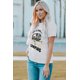 thumbnail image 4 of ABPHQTO Camiseta rasgada con estampado gráfico blanco LIFE IS SHORT GO CAMPING para mujer, 4 of 5