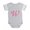 Heather Gray, variant on CafePress - W Pink Initial_Tr - Cute Infant Baby Football Bodysuit