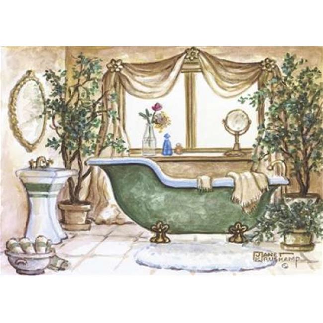 Vintage Bathtub Lll Poster Print by Kruskamp, 10 x 14 Small