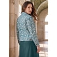 thumbnail image 2 of Jessica London Women's Plus Size Classic Cotton Button Down Denim Jean Jacket, 2 of 6