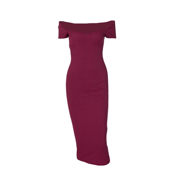 Txlixc Vestido de mujer bodycon, vestido de manga corta de color sólido, adecuado para fiestas Txlixc moda