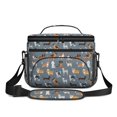 thumbnail image 2 of Mixed Breed Dogs Grey Pattern Insulated Lunch Box for Women Men, Medium Leakproof Cooler Bag with Adjustable Strap, 10"x6.7"x8", 2 of 6