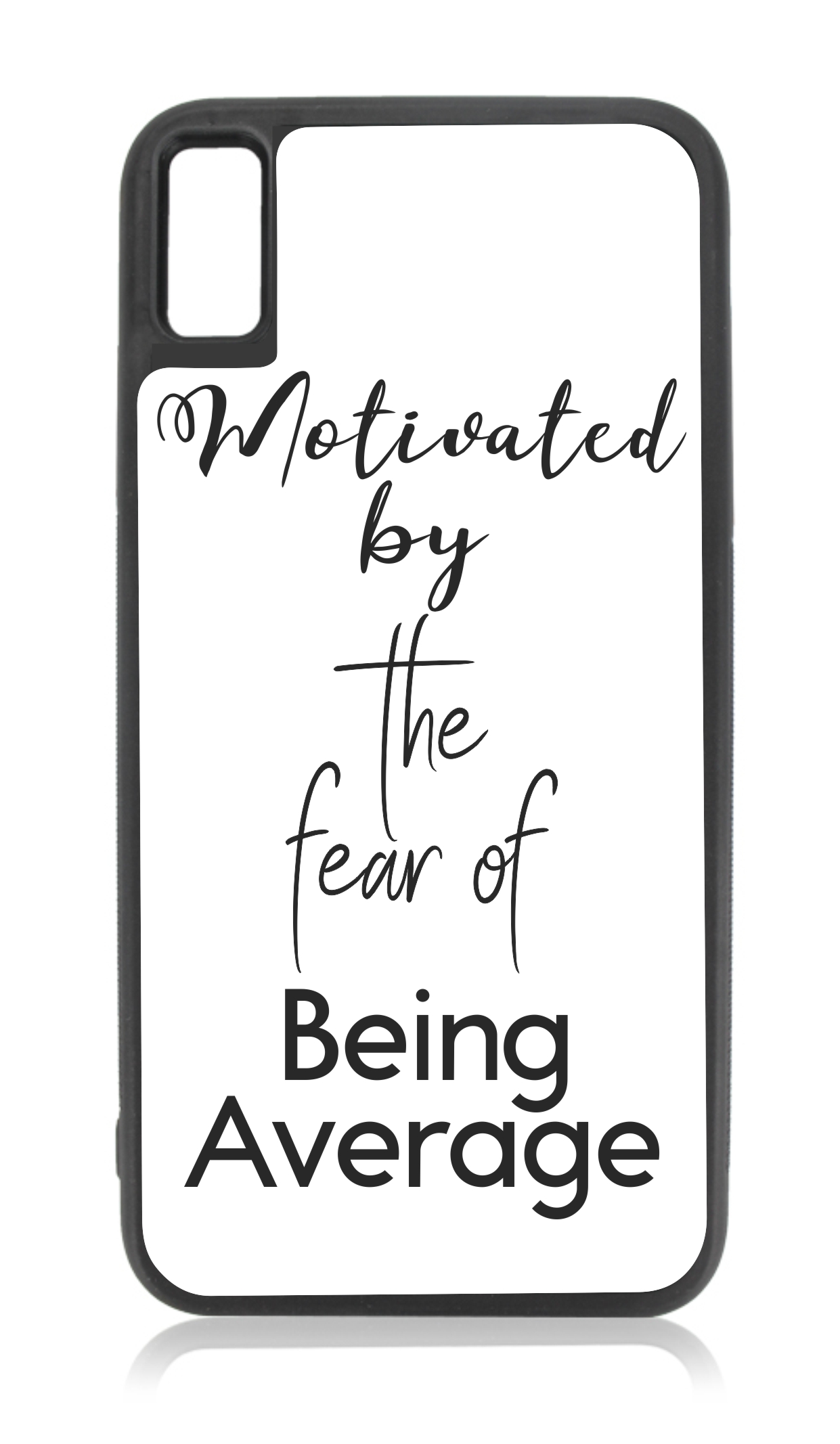 Average iPhone xr Quote Cases - xr Quote Case Case Novelty Black Rubber Case for iPhone XR - iPhone XR Phone Case - iPhone XR Accessories - image 1 of 1