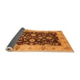 thumbnail image 2 of Ahgly Company Indoor Round Oriental Orange Traditional Area Rugs, 4' Round, 2 of 4
