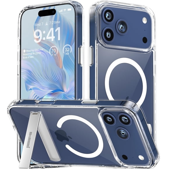 Funda magnética memumi para iPhone 17 Pro con soporte