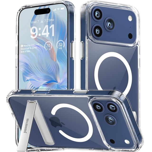 Funda magnética memumi para iPhone 17 Pro con soporte