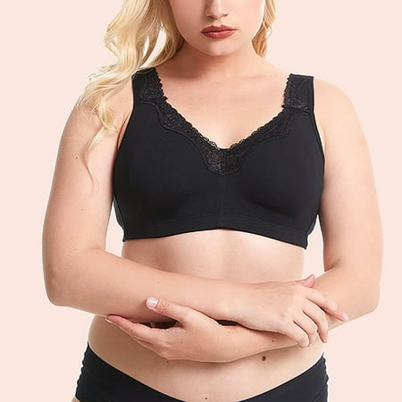

HHei_K Bras For Women Women s Solid Color Plus Size Bra Comfortable Underwire Free Bra