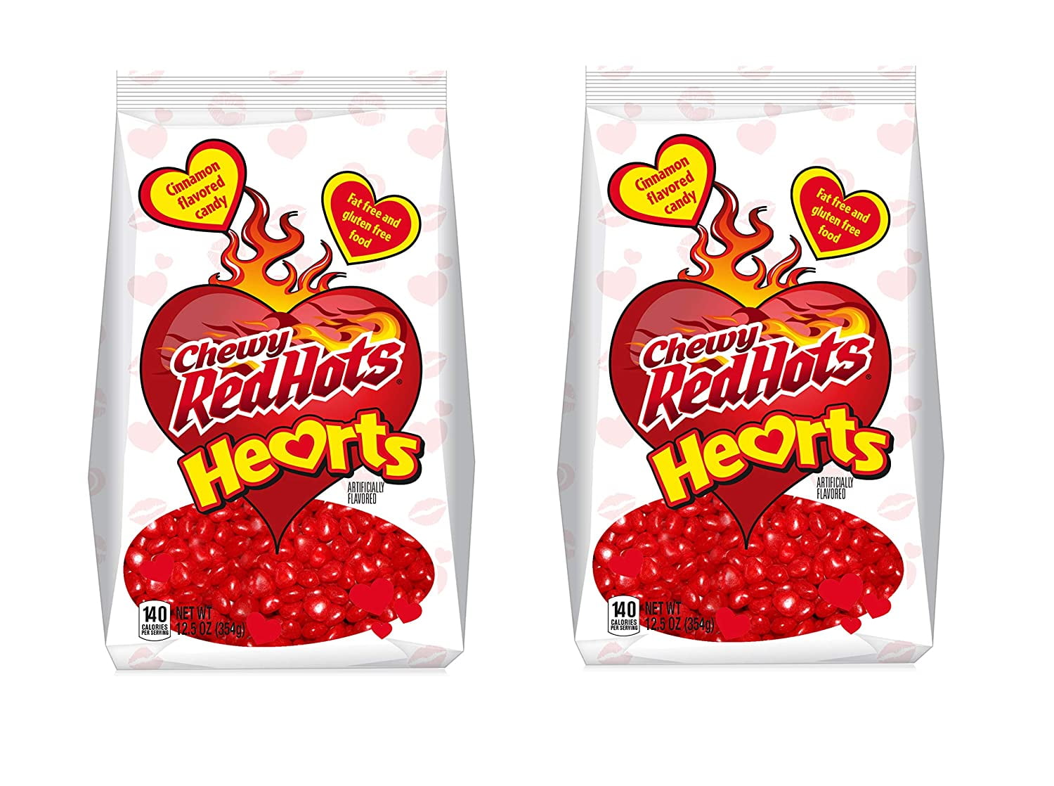 Red Hots Chewy Hearts Cinnamon Flavored Valentine's Day Candy 12.5oz