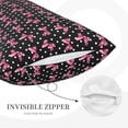 thumbnail image 3 of Susaid polka dot with pink bows Print Pillowcases Multiple Size, Pillow Cover Super Soft Envelope Closure Standard Pillow Case-20"x30", 3 of 6