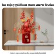 thumbnail image 4 of Abbraccia Arreglo de contenedor de felpa rojo y dorado, centro de mesa Año Nuevo, set festivo listo, decoración para hogar o boda, 4 of 5