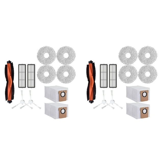 2Conjunto para X20+/X20Plus Robot Aspirador Accesorios Filtro Fregona Almohadillas Bolsas de Polvo Piezas de Repuesto