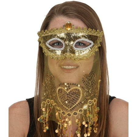 Girl Mask - Harem Girl Gold Mask