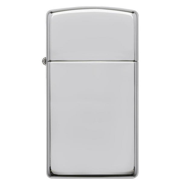 Zippo Windproof Lighter Slim Case High Polish Sterling Silver