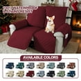 thumbnail image 6 of Y YUNHSOM Recliner Chair Covers with Nonslip Waterproof Layer - Machine Washable Furniture Protectors for Pet-Friendly Homes(2 Seat, Black), 6 of 10
