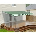 thumbnail image 4 of ALEKO Green and White Striped Fabric Replacement for 20'x10' Retractable Awning, 4 of 4