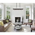 thumbnail image 4 of Serephina 36 inch crystal rectangle chandelier light in black, 4 of 9