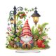 thumbnail image 1 of Decoraciones Mesa Diamante 5D Topla Pintura Diamantes Kits Ornamentos Ornnaments Ornaments Kit Acrílico Forma Especial Tulip Birdhouse para La Oficina en El, 1 of 9