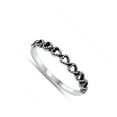 thumbnail image 4 of Sideways Heart Ring .925 Sterling Silver Band Jewelry Female Male Unisex Size 5, 4 of 4