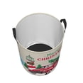 thumbnail image 3 of Fotbe Merry Christmas 1 Laundry Basket with Handles, Waterproof Large Laundry Hamper, Wash Bag for Corner Dorm, Rolling Laundry Basket with Handles-Medium, 3 of 8