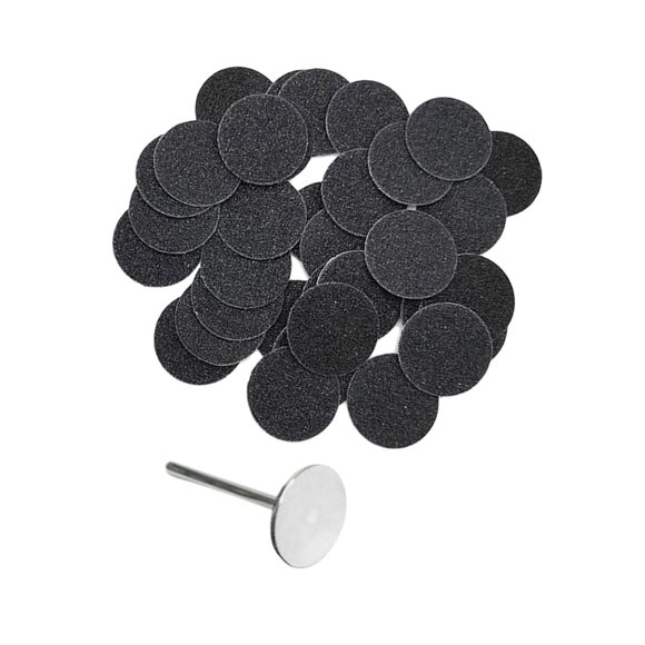 Almohadillas De Repuesto De Papel De Lija Para Lima De Pie Eléctrica 25mm 80Grit 50Pcs Magideal Almohadillas De Repuesto De Papel De Lija Para Lima De Pie Eléctrica 25mm 80Grit 50Pcs