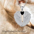 thumbnail image 4 of Angel Wings Necklace 925 Sterling Silver Guardian Angel Wings Pendant Necklace Birthstone Necklace for Women  Christmas Jewelry Gifts, 4 of 10