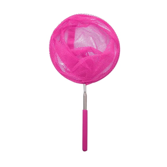 Stainless Steel Telescopic Fishing Butterfly Net Children Outdoor Toy Metal Nylon Material Extendable Handle 36CM to 83CM for Catching Insects Butterfly Outdoor Fun