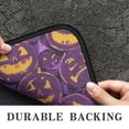 thumbnail image 6 of Cartoon Halloween Pumpkin Door Mat Decorations Pumpkin Skull Bat Spider Doormat Plain the Indoor Door Mat/Outdoor Crystal Velvet 30x17 Inches, 6 of 7