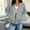 Gray, variant on BUIGTTKLOP Zip Up Hoodie Women Casual Oversized Sweatshirt Lightweight Jacket Womens Zip Up Hoodies Long Sleeve Hooded Sweatshirt Women Fashion Zipper Fall Jackets With Pocket