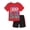 Red / black, variant on Nickelodeon Blaze and the Monster Machines T-Shirt and Mesh Shorts Outfit Set Toddler to Big Kid